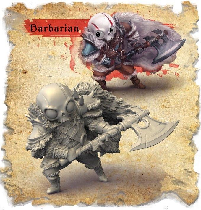 Barbarzyńca — figurka fantasy