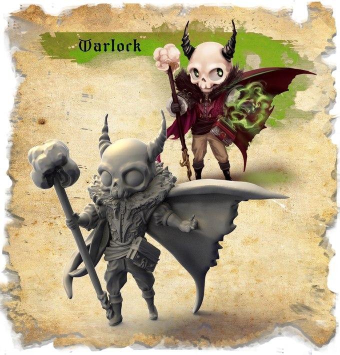 Czarnoksiężnik — figurka fantasy