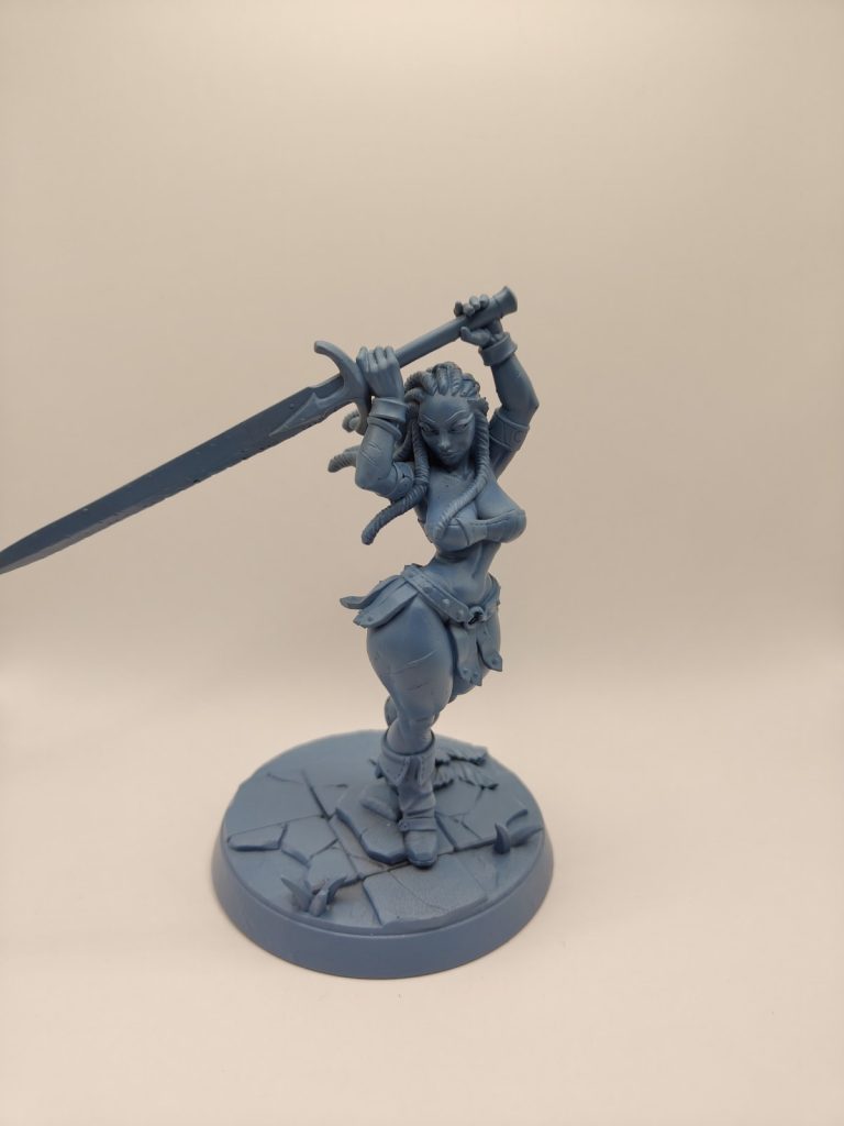 Wojowniczka — wydruk figurki